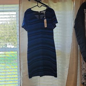 Brand new with tags draper James blue/black dress